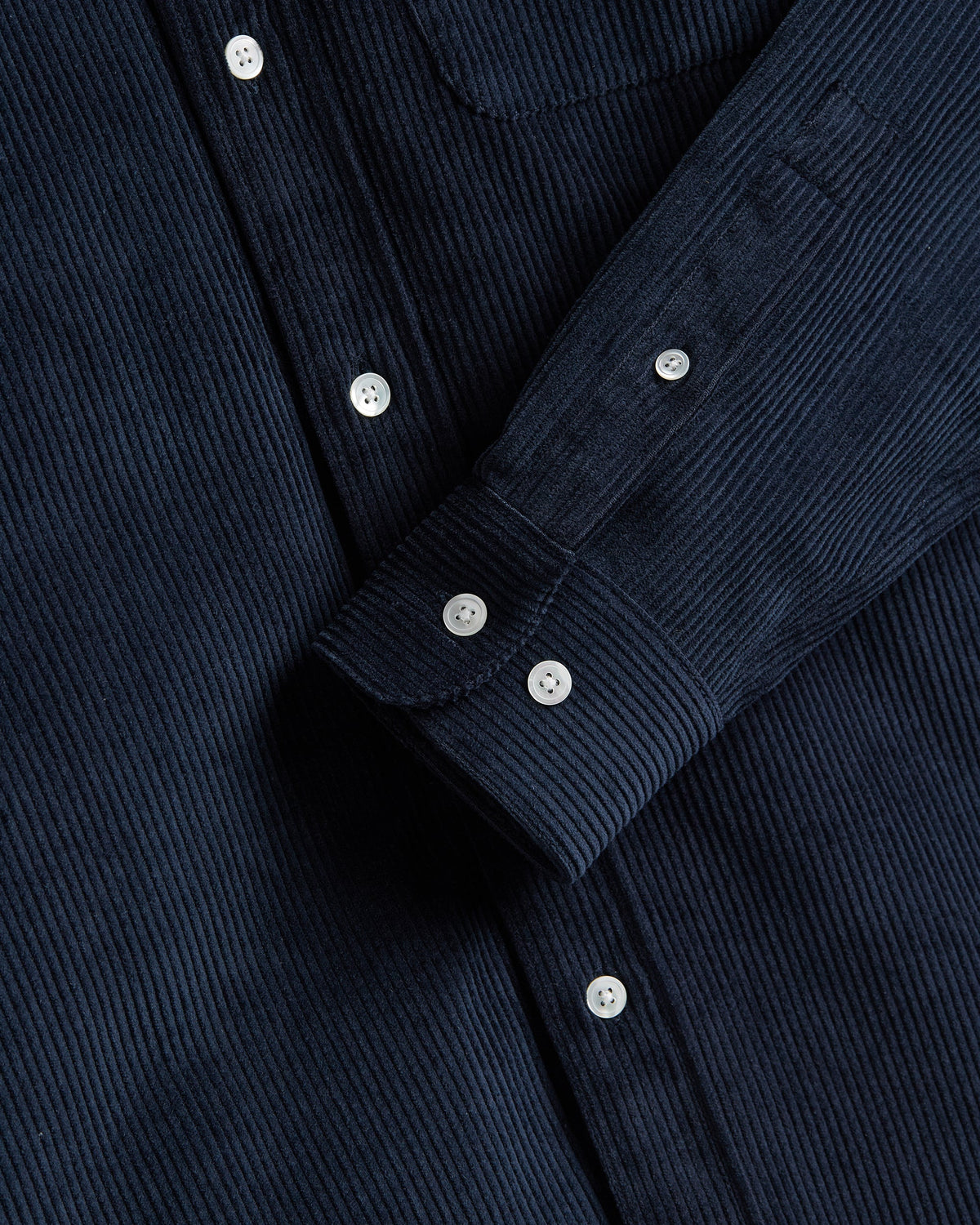 Portuguese Lobo Corduroy Shirt - Navy