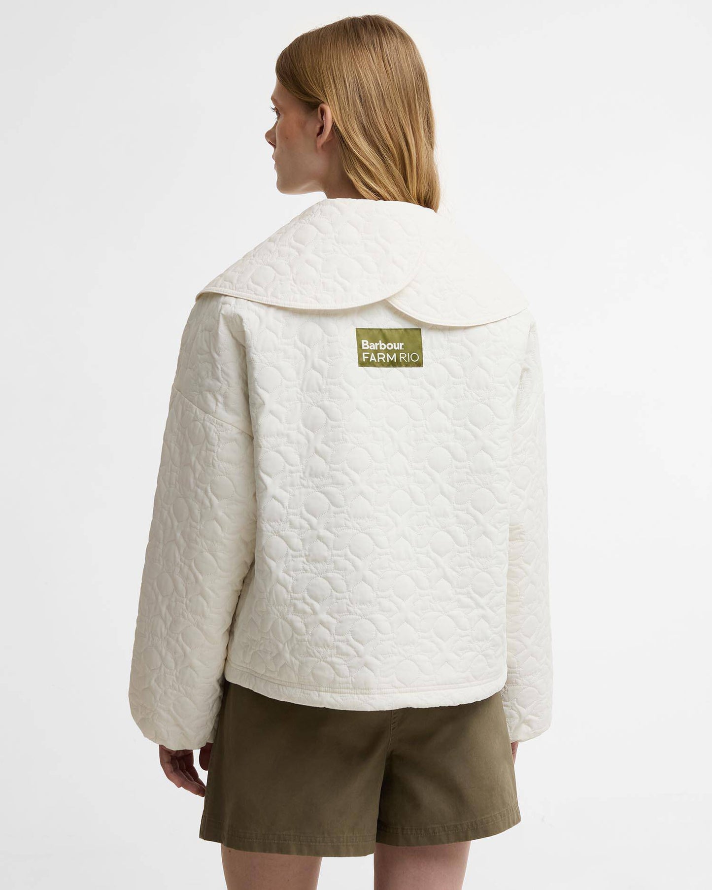 Lotus Quilted Jacket - White Rose