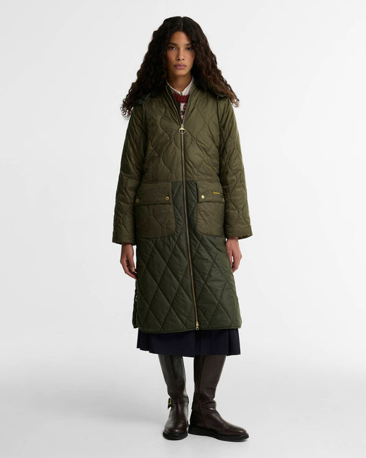 Osbourne Quilted Jacket - Olive/Fern/Mixed Tartan