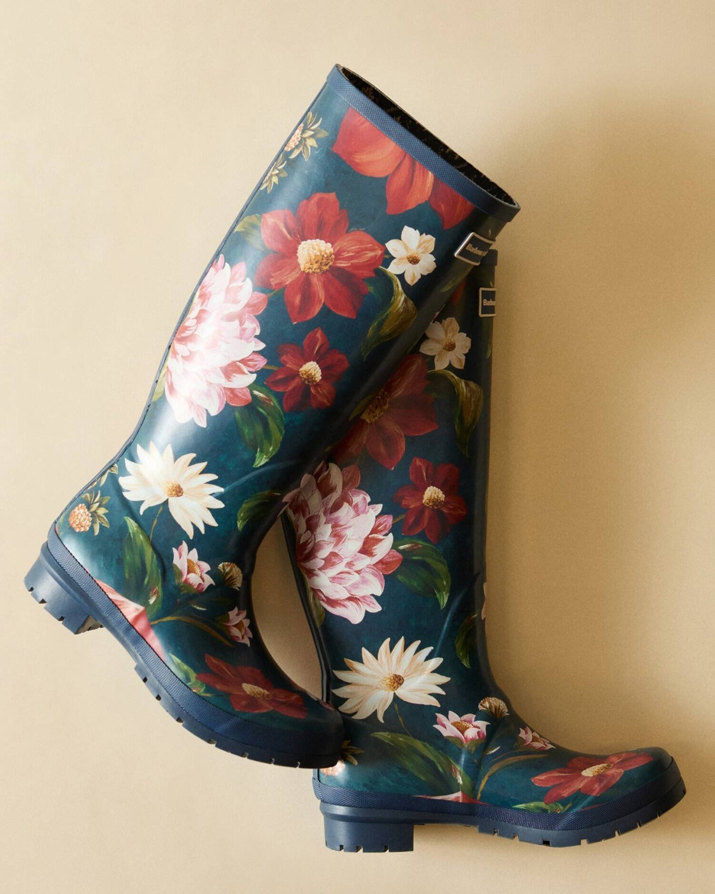 Wild Flower Welly - Navy Wildflower