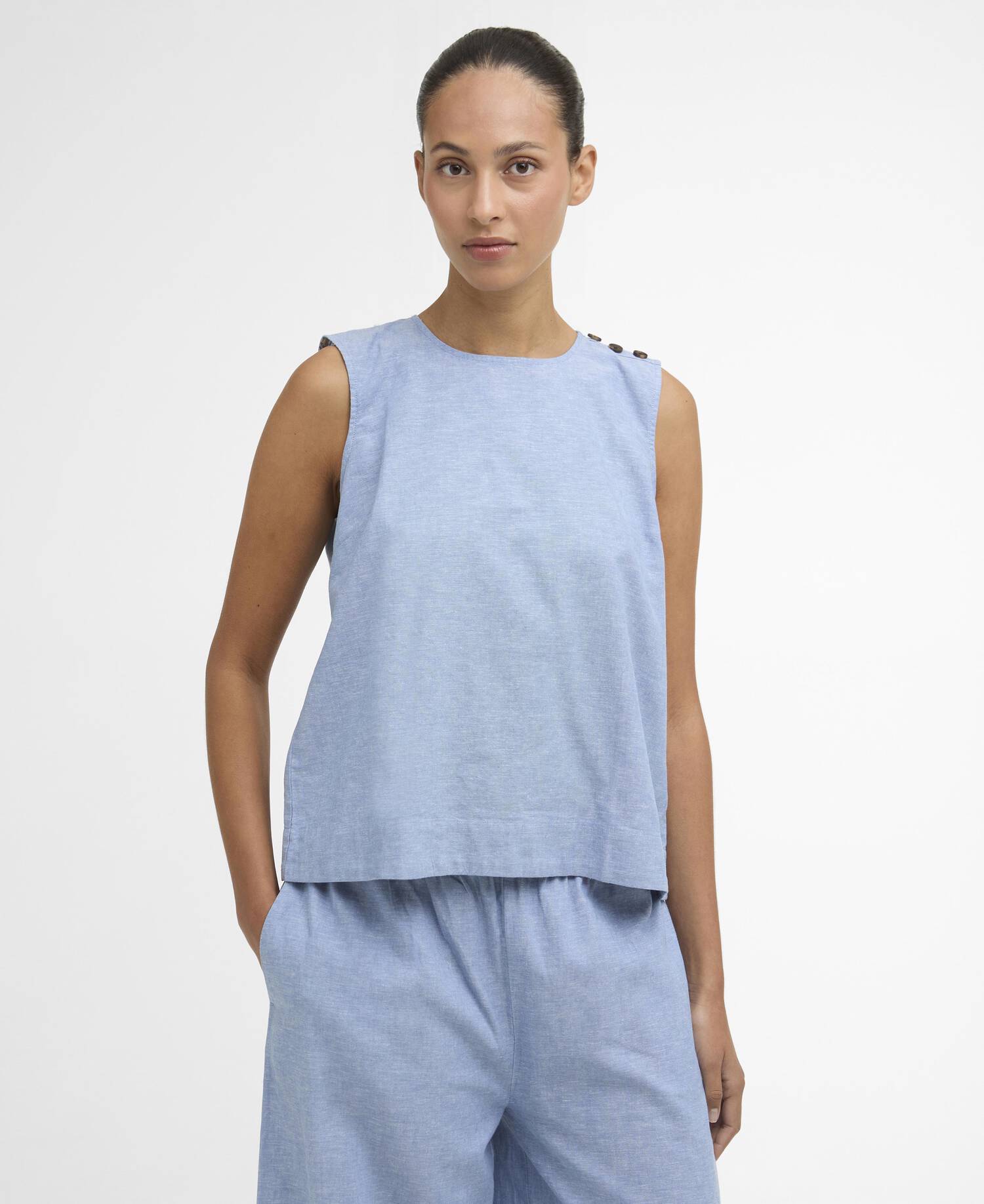 Barbour Josie Top - Light Chambray