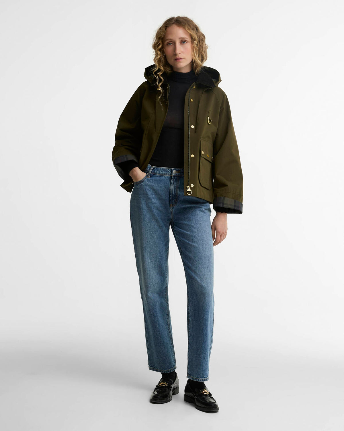 Terrington Showerproof Jacket - Olive/Shadow/Classic