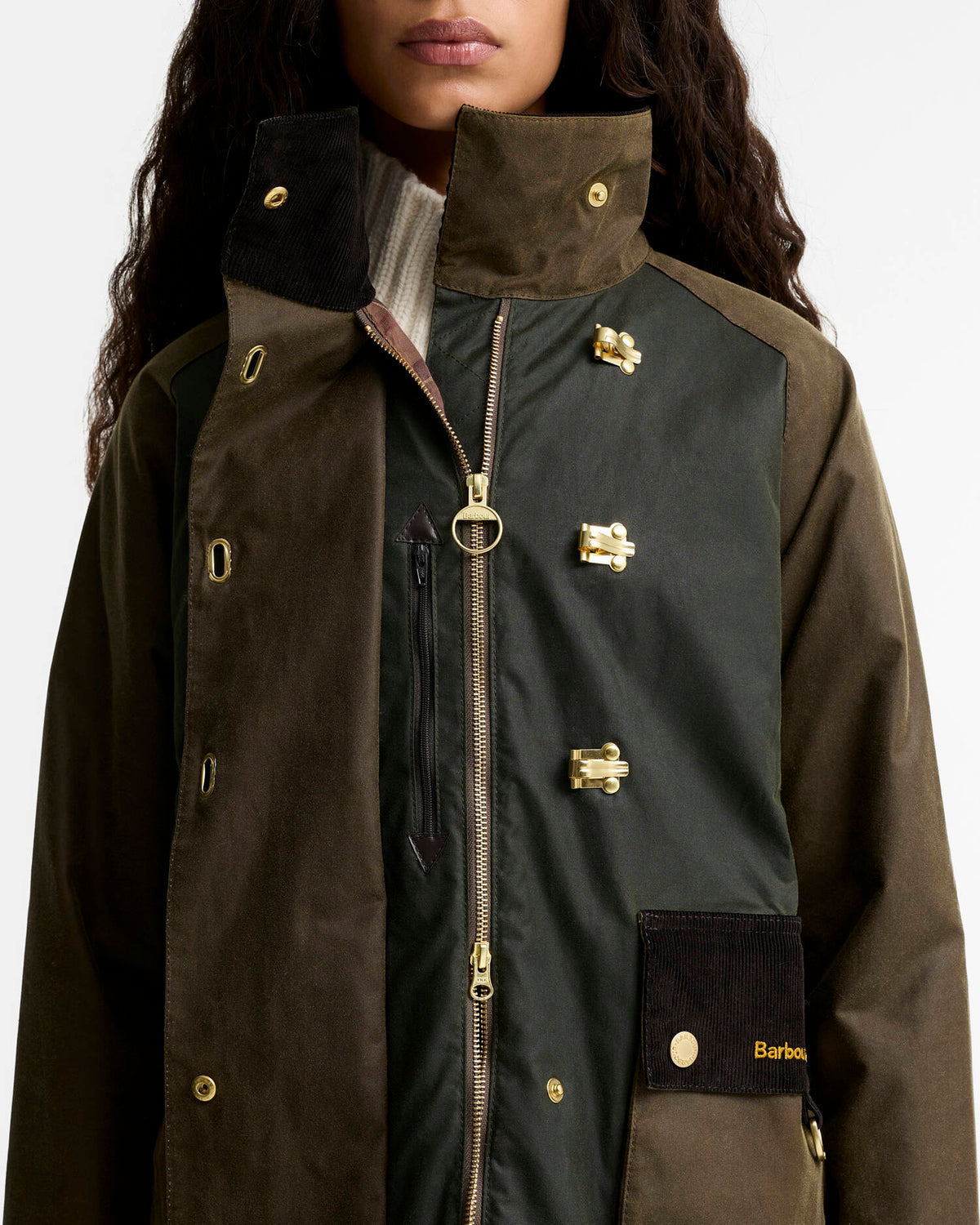 Barbour Hazelwood Wax Jacket - Beech/Fern/Mixed Tartan