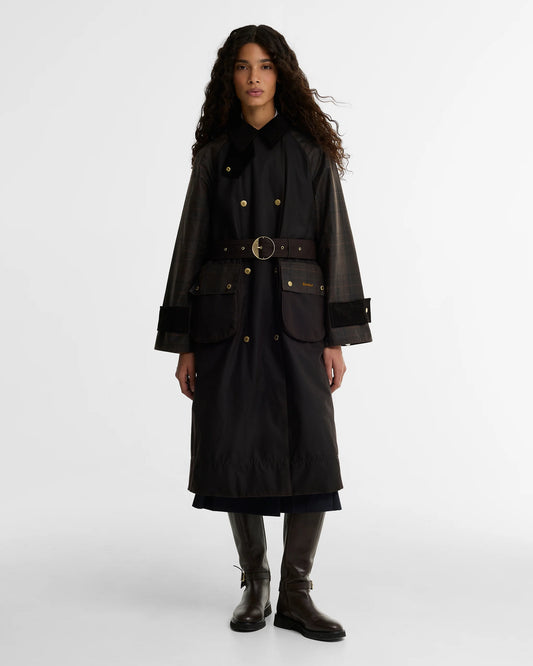 Elva Wax Jacket - Rustic/Muted/Mixed Tartan