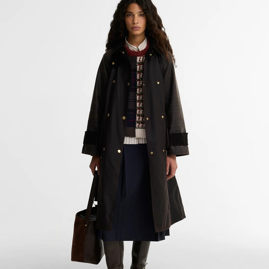 Elva Wax Jacket - Rustic/Muted/Mixed Tartan