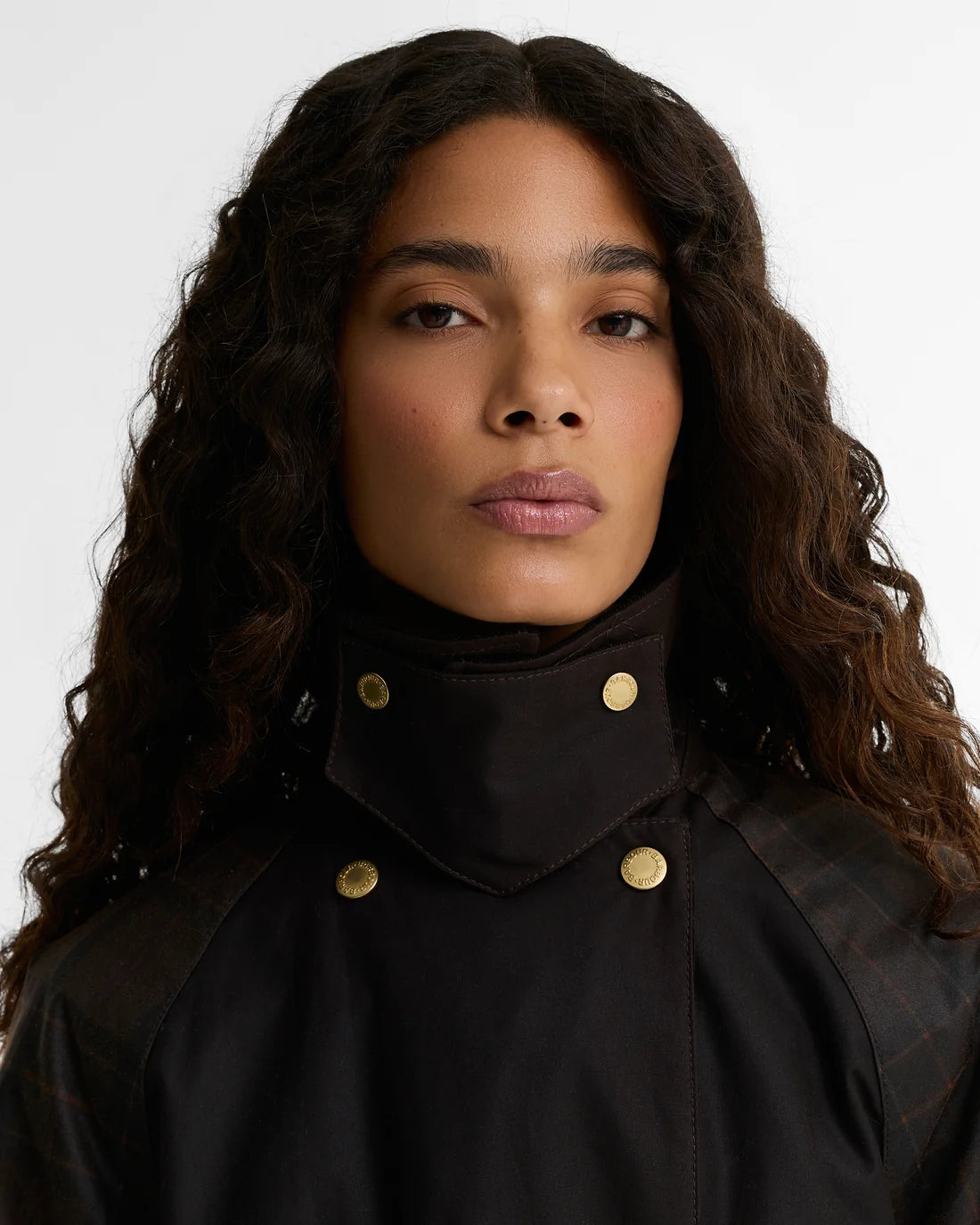 Barbour Elva Wax Jacket - Rustic/Muted/Mixed Tartan