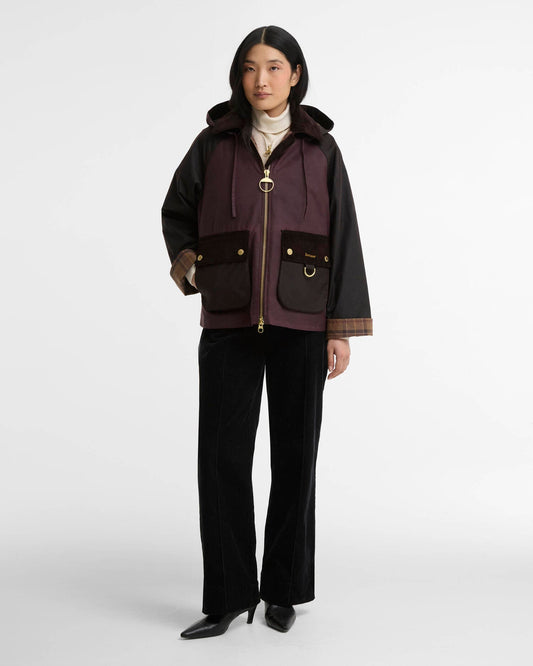 Carville Wax Jacket - Rustic/Bordeaux/Muted