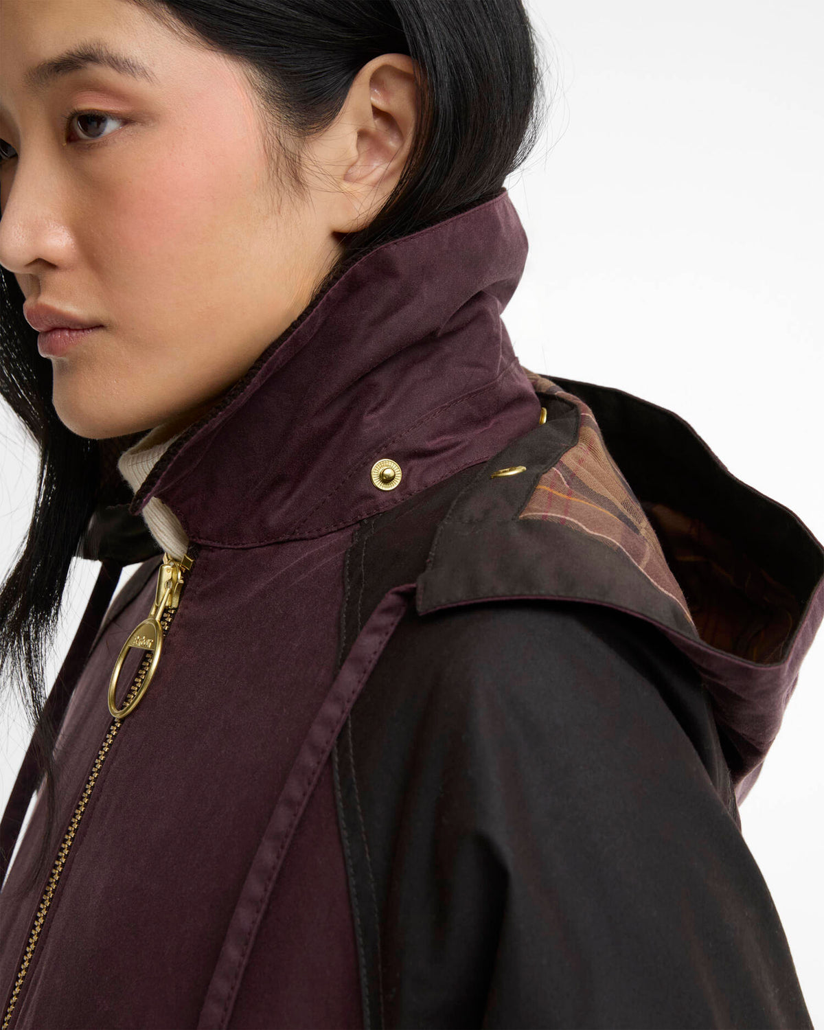 Carville Wax Jacket - Rustic/Bordeaux/Muted