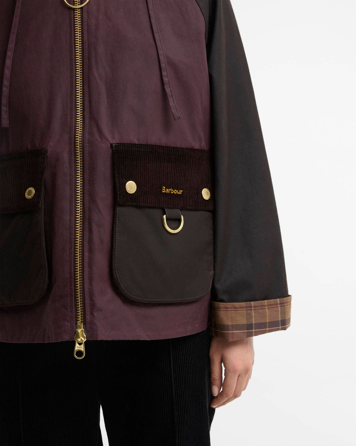 Carville Wax Jacket - Rustic/Bordeaux/Muted
