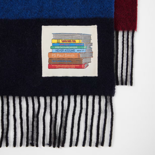 Block Stripe Wool Scarf - Multicolour