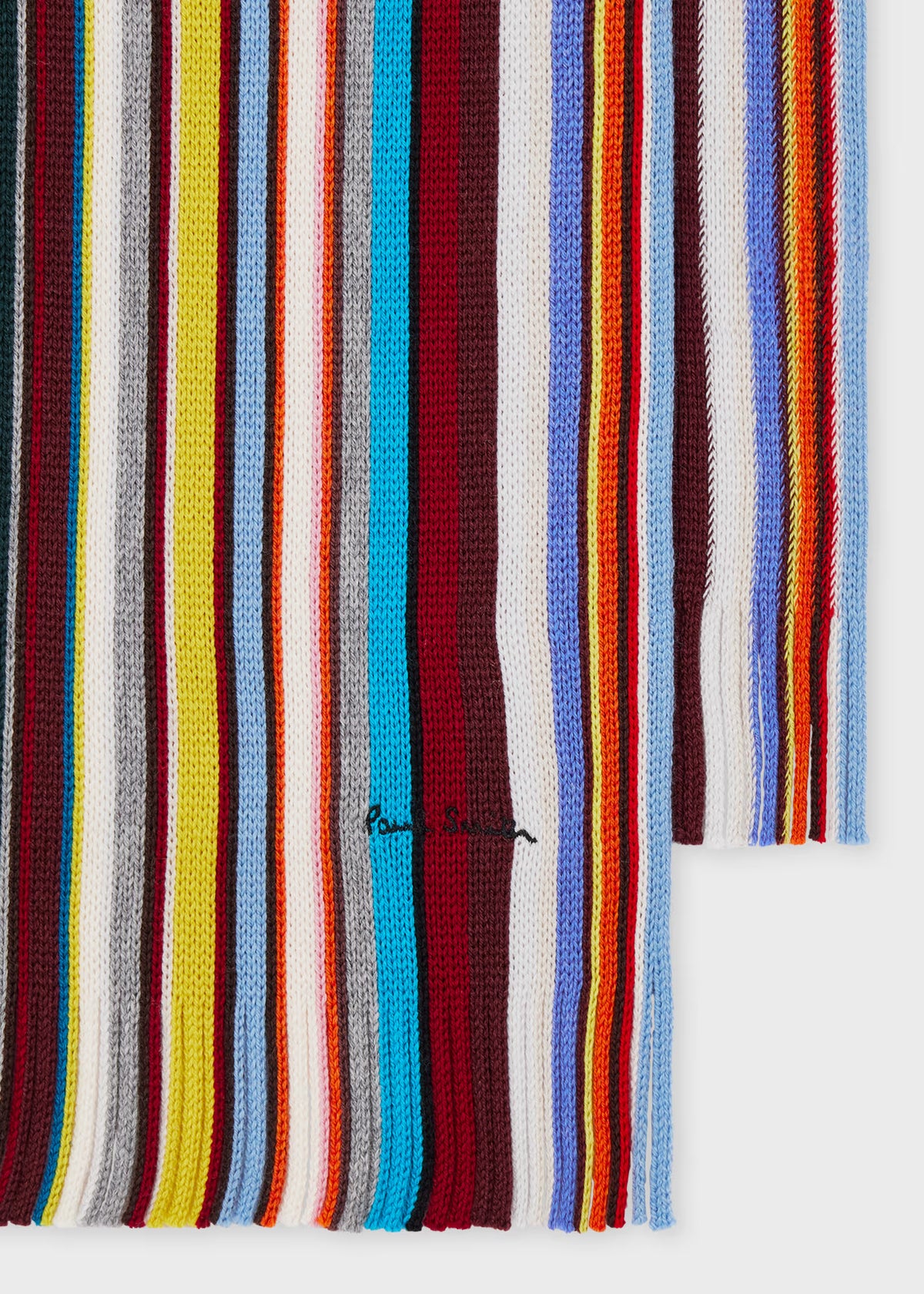 Paul Knitted Merino Wool 'Signature Stripe' Scarf