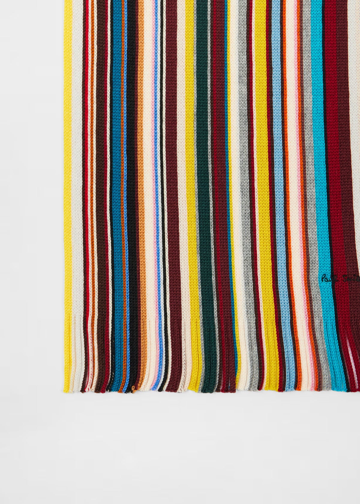 Paul Knitted Merino Wool 'Signature Stripe' Scarf