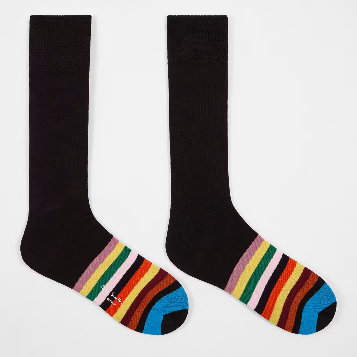 Paul Signature Stripe Carter Tipping Socks - Black