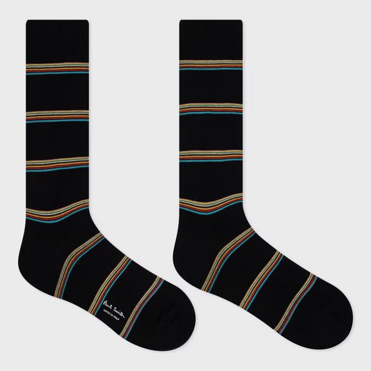 Block 'Signature Stripe' Socks - Black