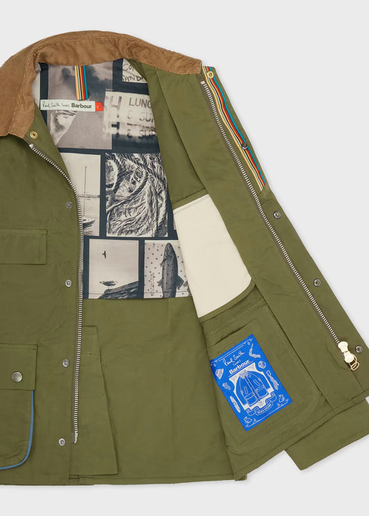 Barbour x Paul Smith Sugarlump Bedale Casual Jacket - Army
