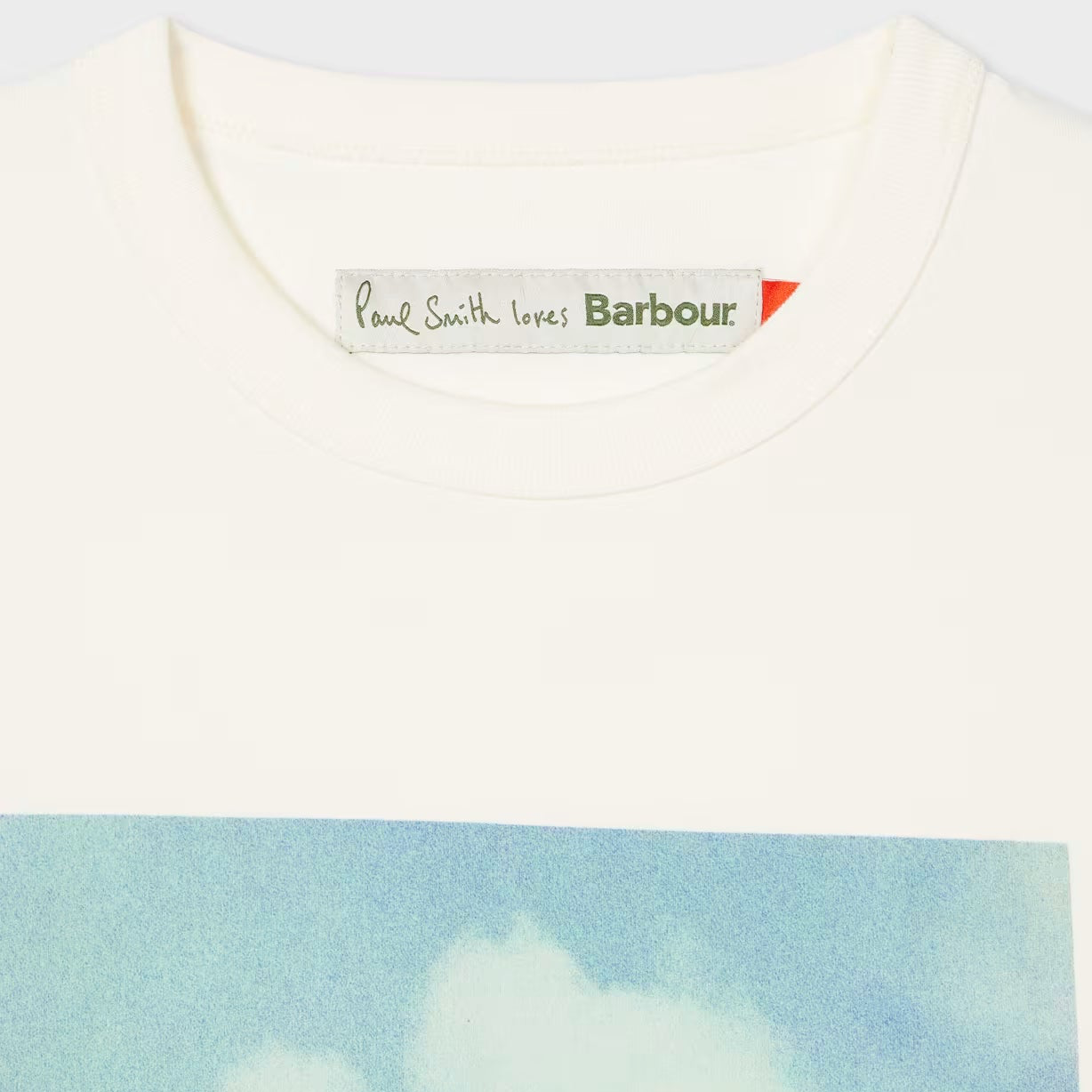 Scoop Print T-Shirt - Whisper White