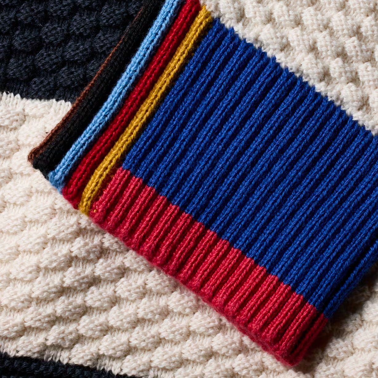 Southwold Sweater - Ecru Striped