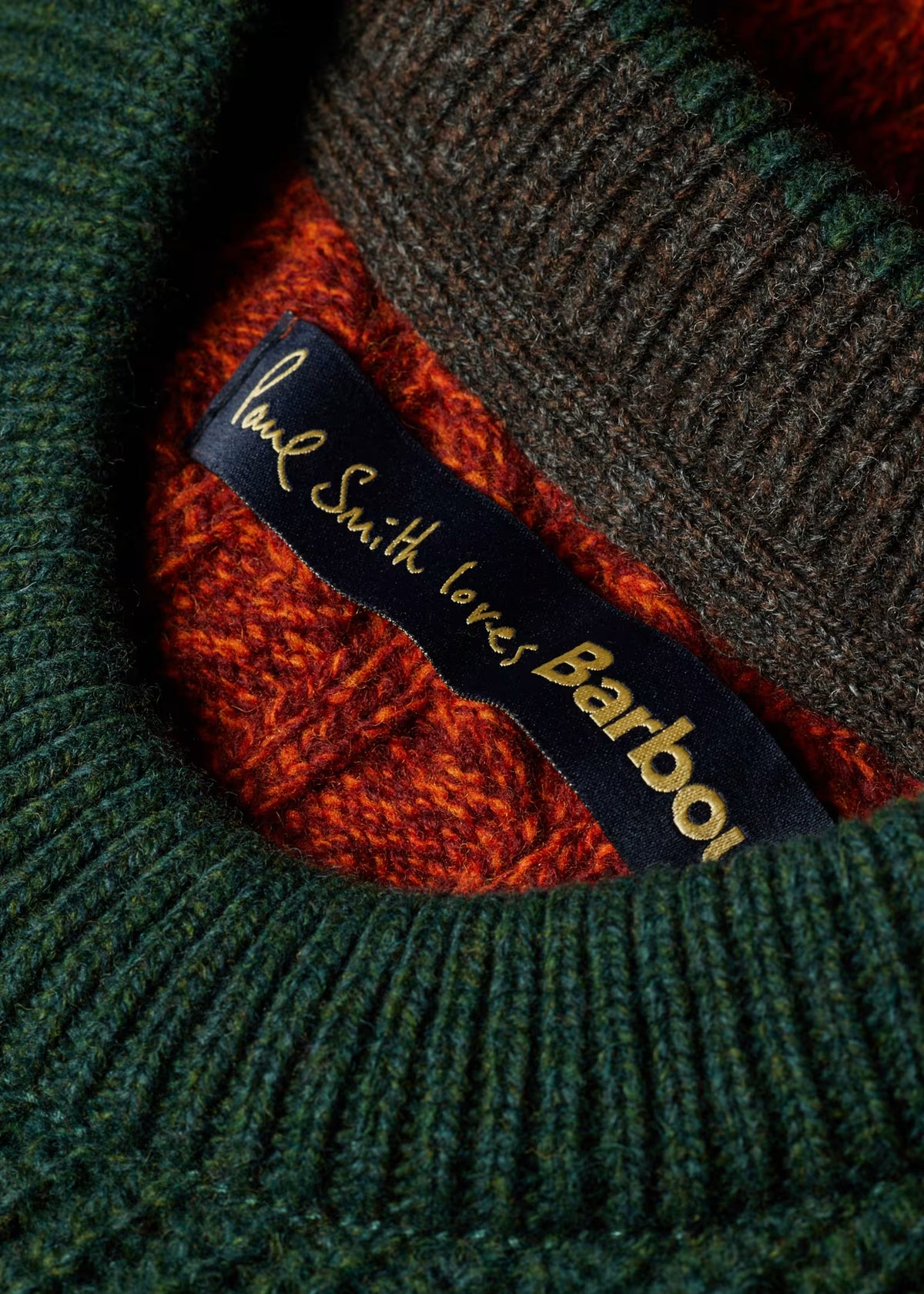 Colourblock Tyne Jumper - Bottle Green
