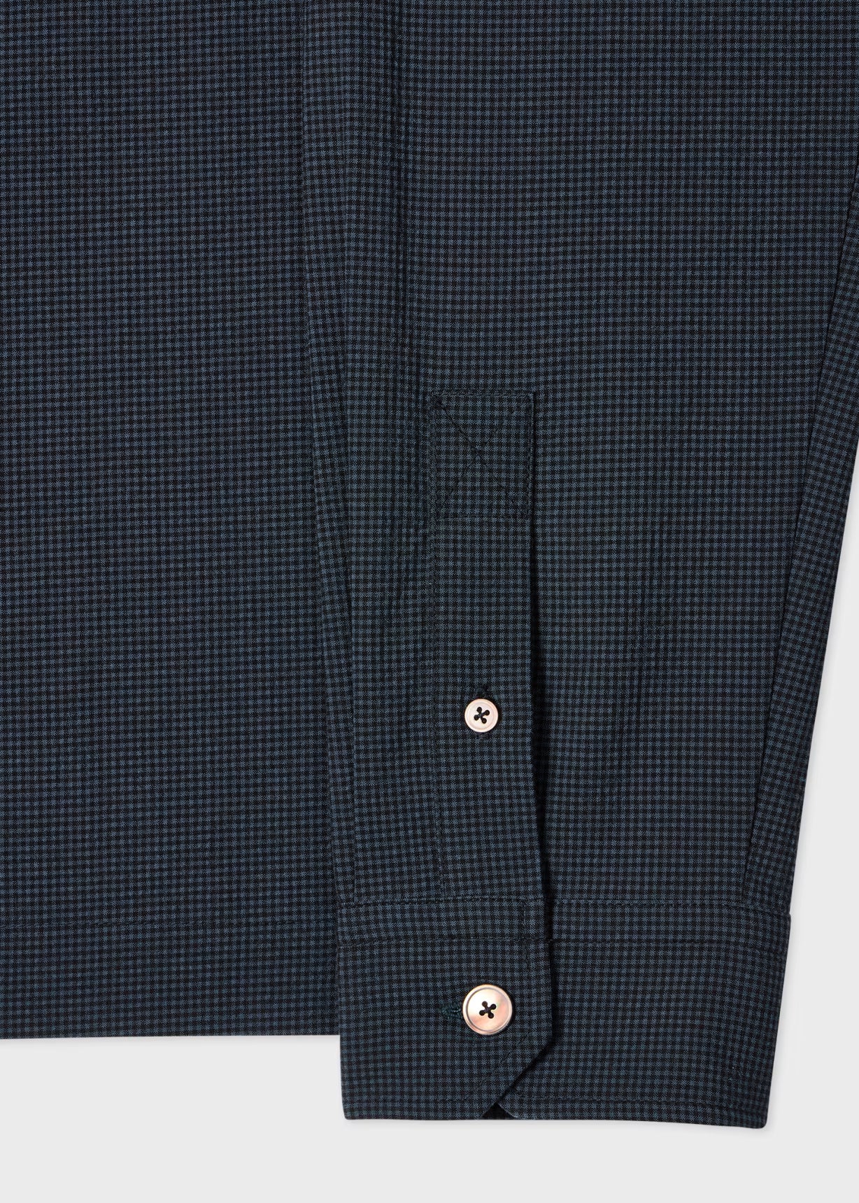 Paul Seersucker Check Zip Shirt Jacket - Blue