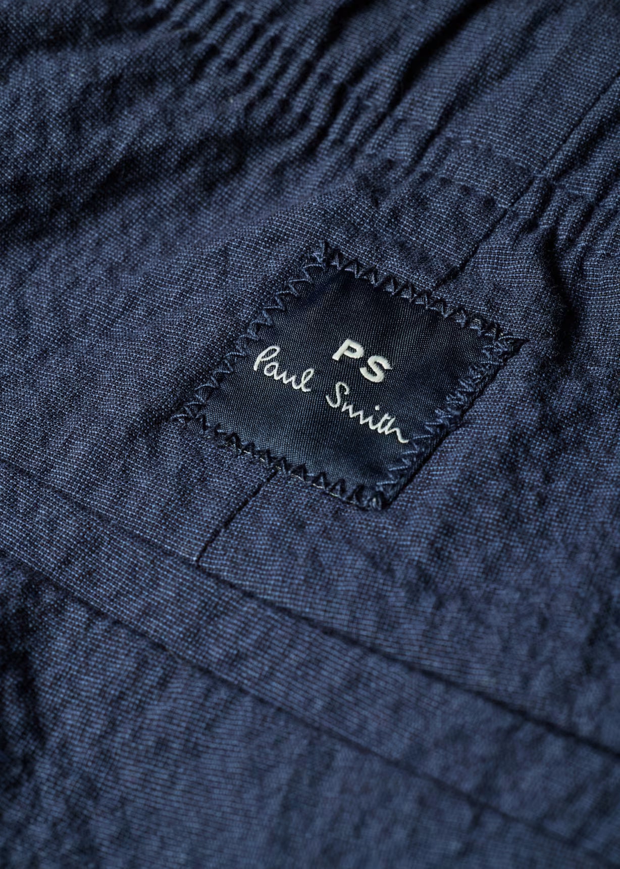 Stretch-Cotton Seersucker Shorts - Navy