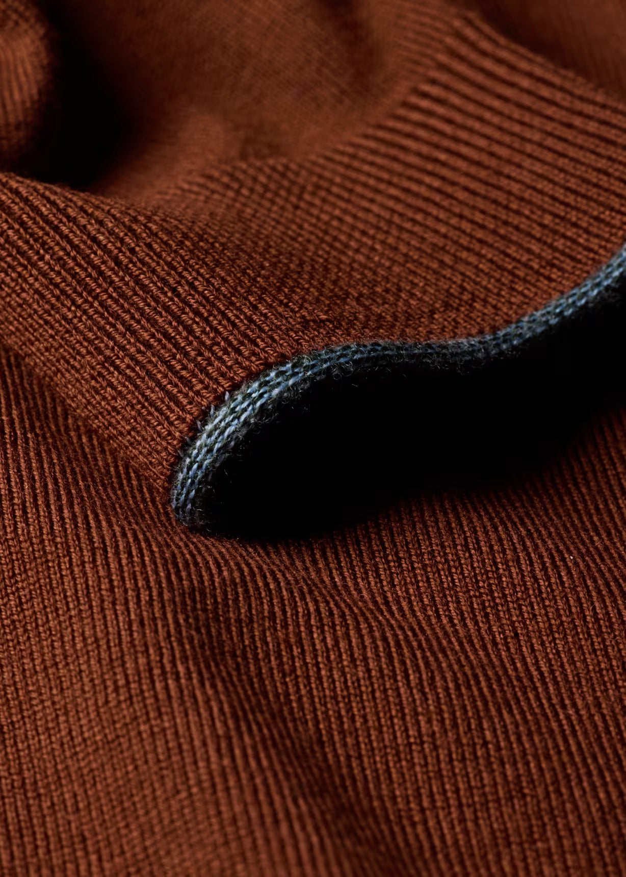 Paul Zip Through Cardigan - Brick Red
