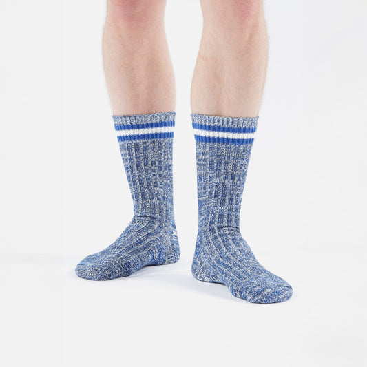 Everyday Stripe Sock - Navy