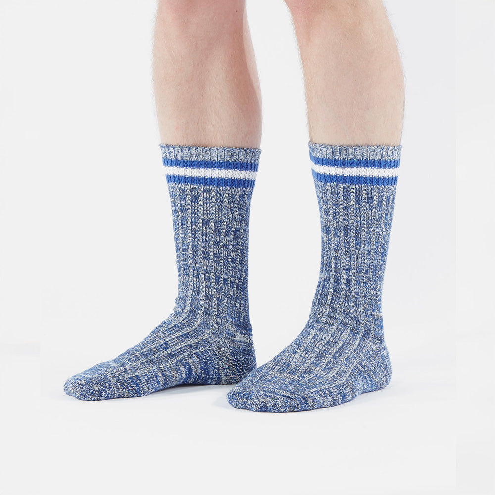 Everyday Stripe Sock - Navy