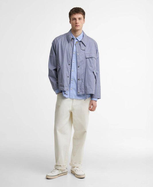 Barbour x Paul Smith Transport Shirt Casual Jacket - Navy/White