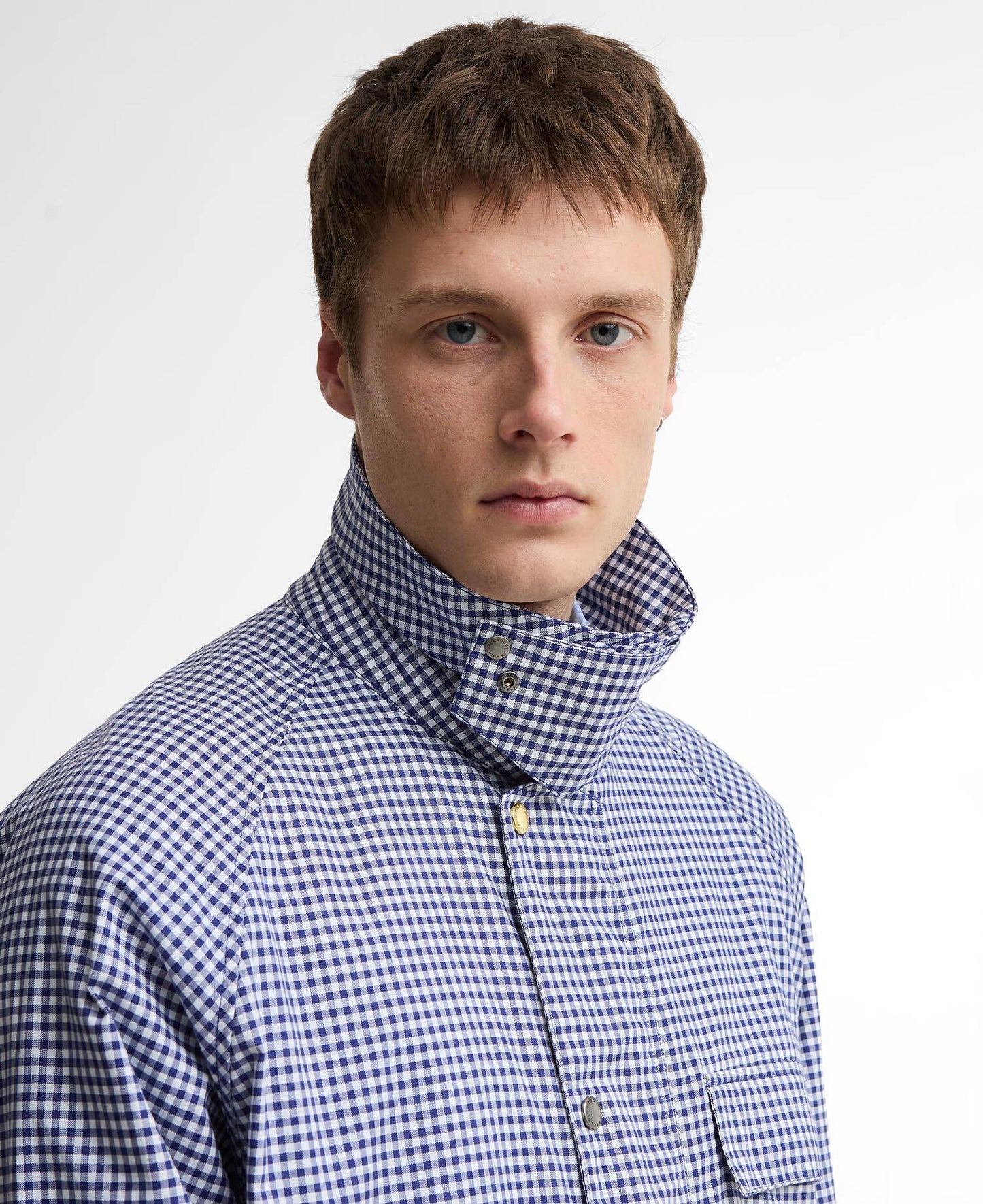 Barbour x Paul Smith Transport Shirt Casual Jacket - Navy/White