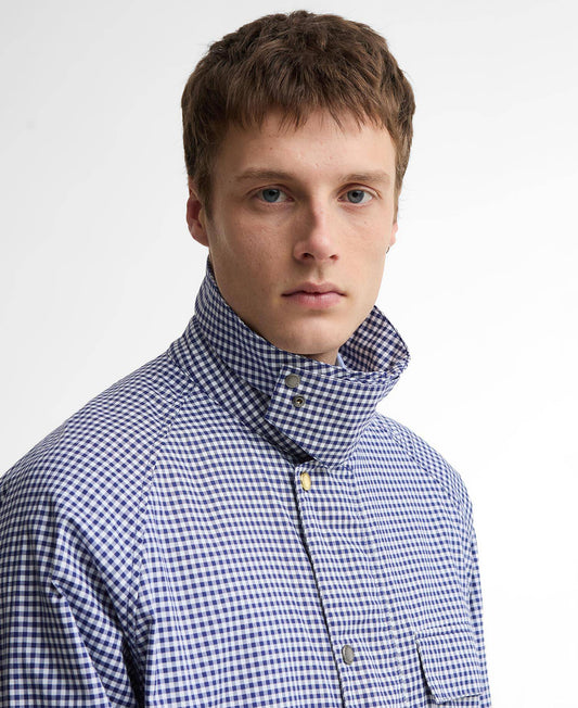 Barbour x Paul Smith Transport Shirt Casual Jacket - Navy/White