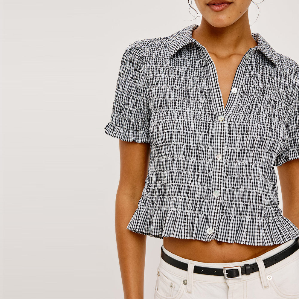 Alton Shirt - Black Gingham