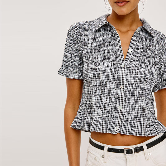 Alton Shirt - Black Gingham