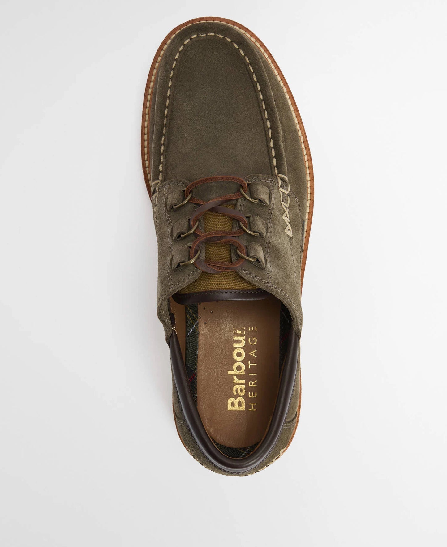 Barbour Heritage - Murtun Moc Shoe - Moss Green Suede