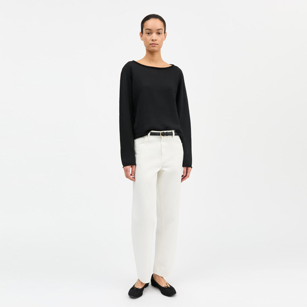 Allison Cropped Jeans - Optic White