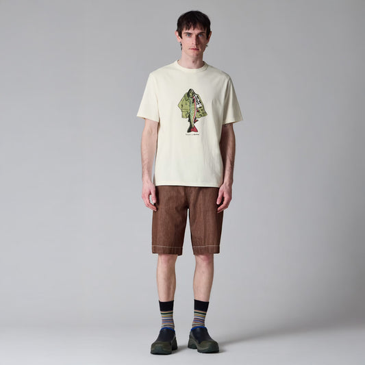 Fishing Jacket Print T-Shirt - Whisper White