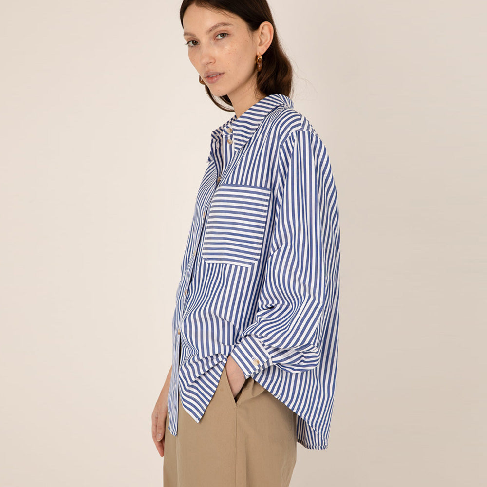 Ember Stripe Shirt - Blue Stripe