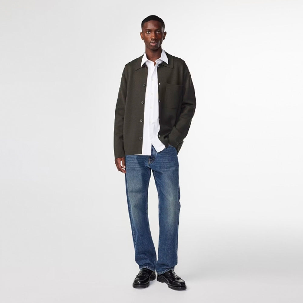 - Jonas Button Up Overshirt - Dark Army