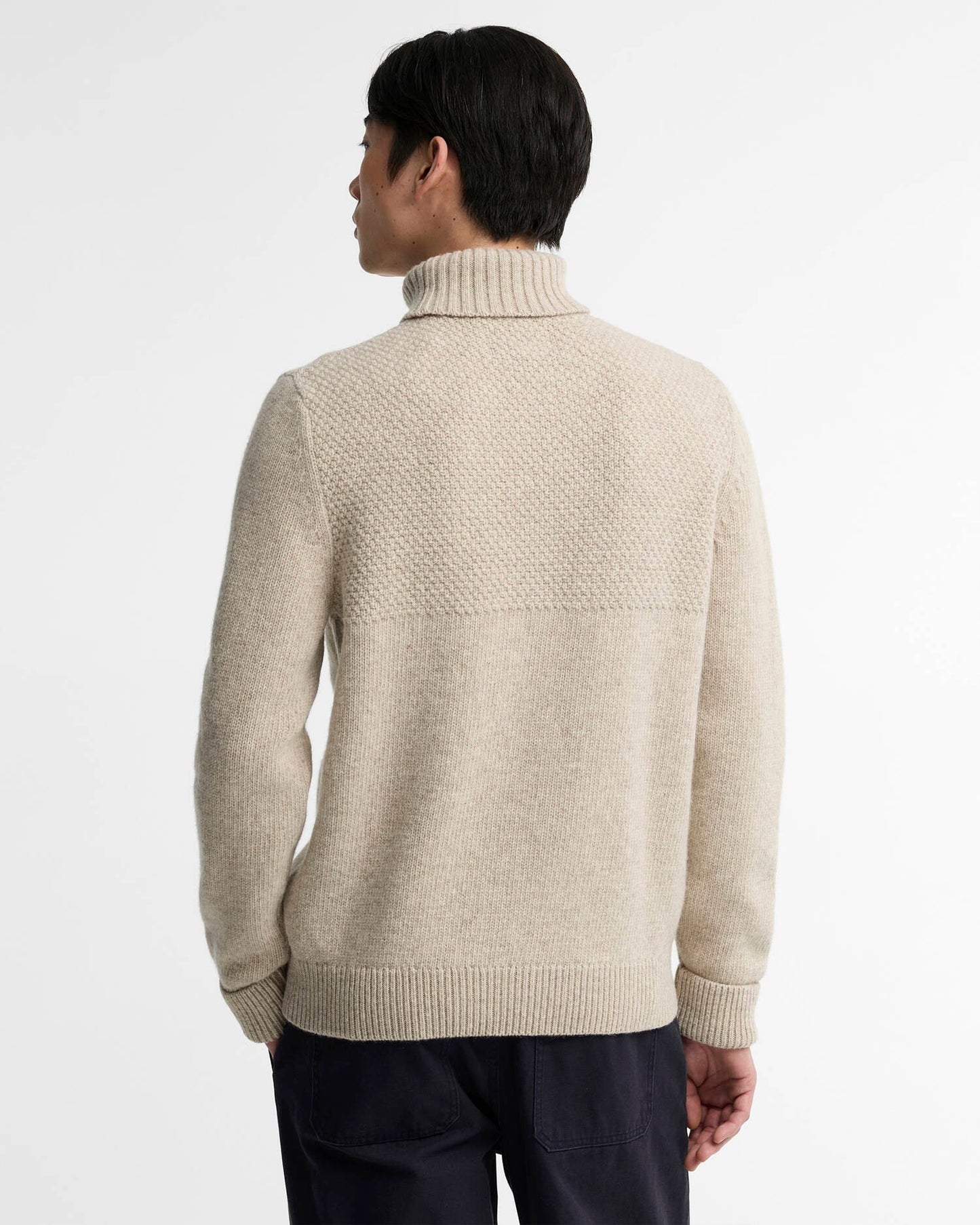 Northcliffe Submariner Rollneck Jumper - Fog