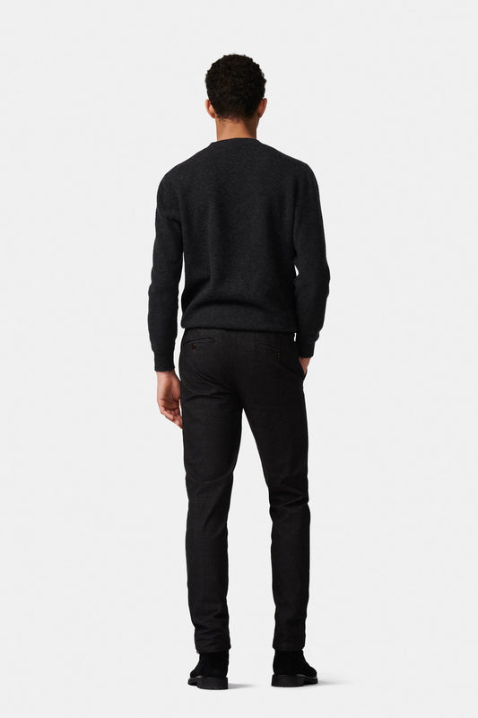 Lupus Slim Fit Woolen Look Chino - Charcoal