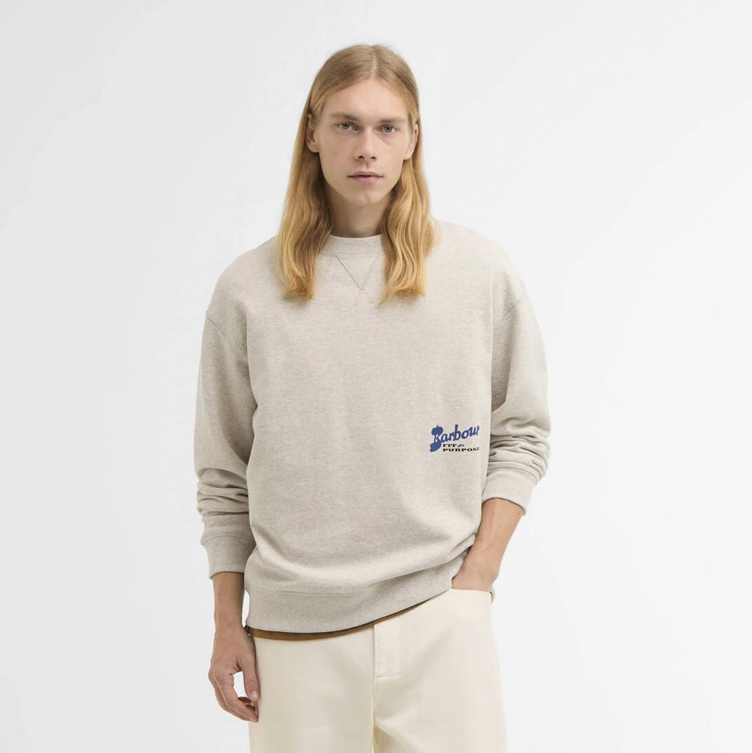 Barbour Blythe Crewneck Sweatshirt - Neutral Marl