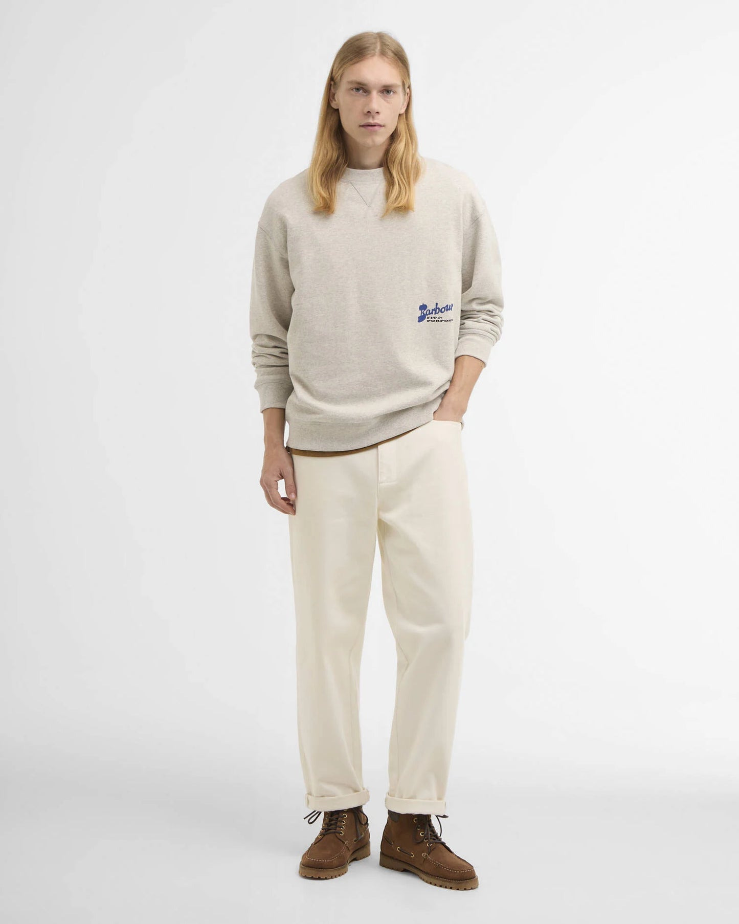 Blythe Crewneck Sweatshirt - Neutral Marl