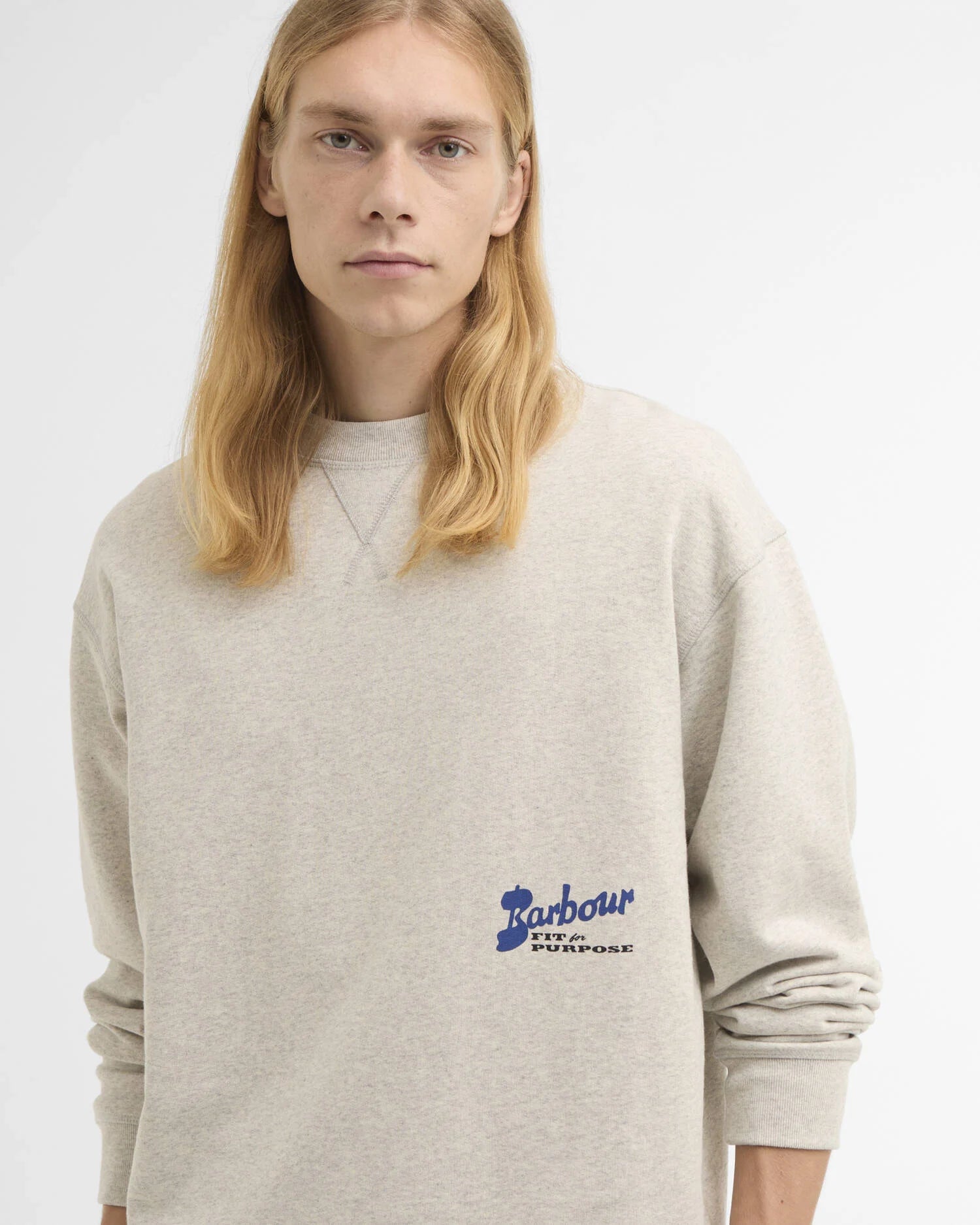 Barbour Blythe Crewneck Sweatshirt - Neutral Marl