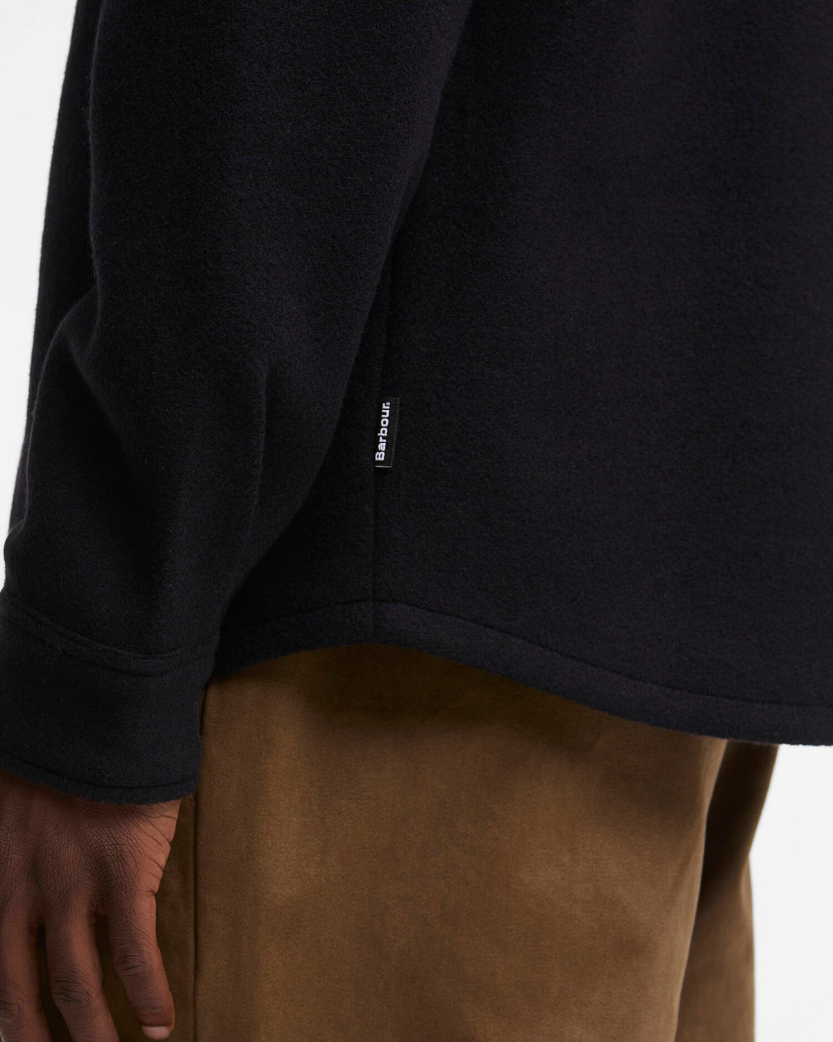 Marltown Tailored Wool Blend Overshirt - Navy Marl