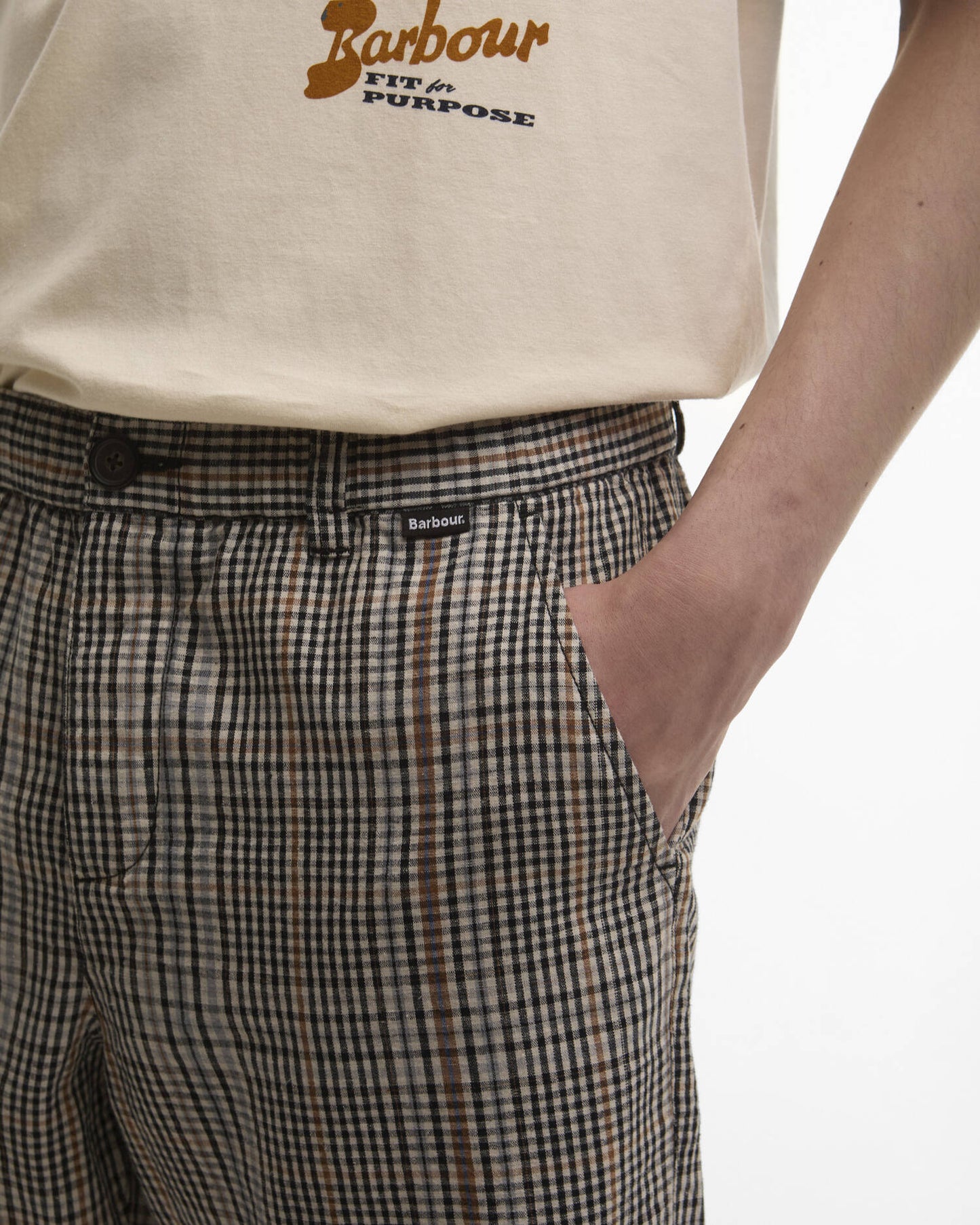 Fife Checked Short - Neutral