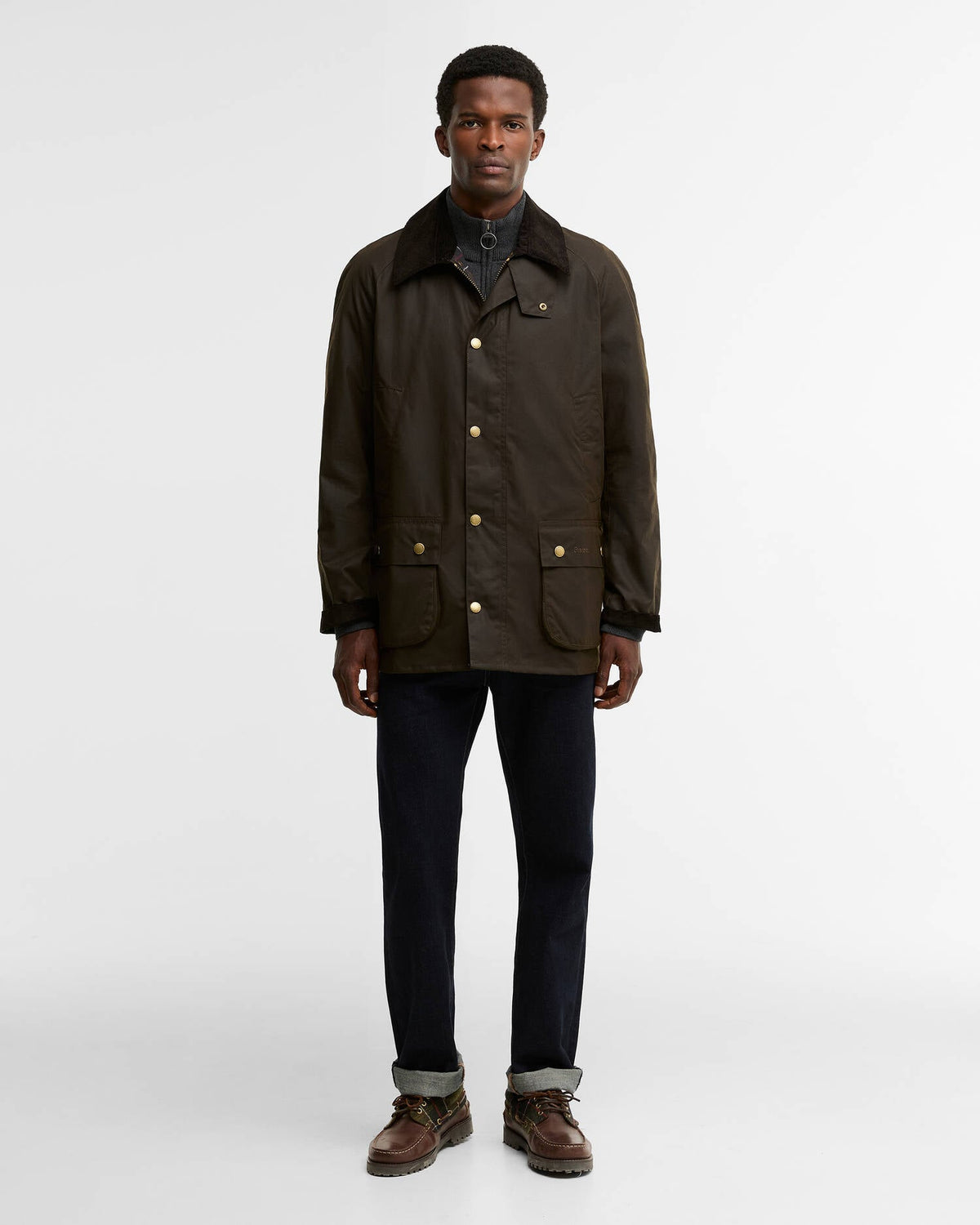 Ashby Wax Jacket - Olive
