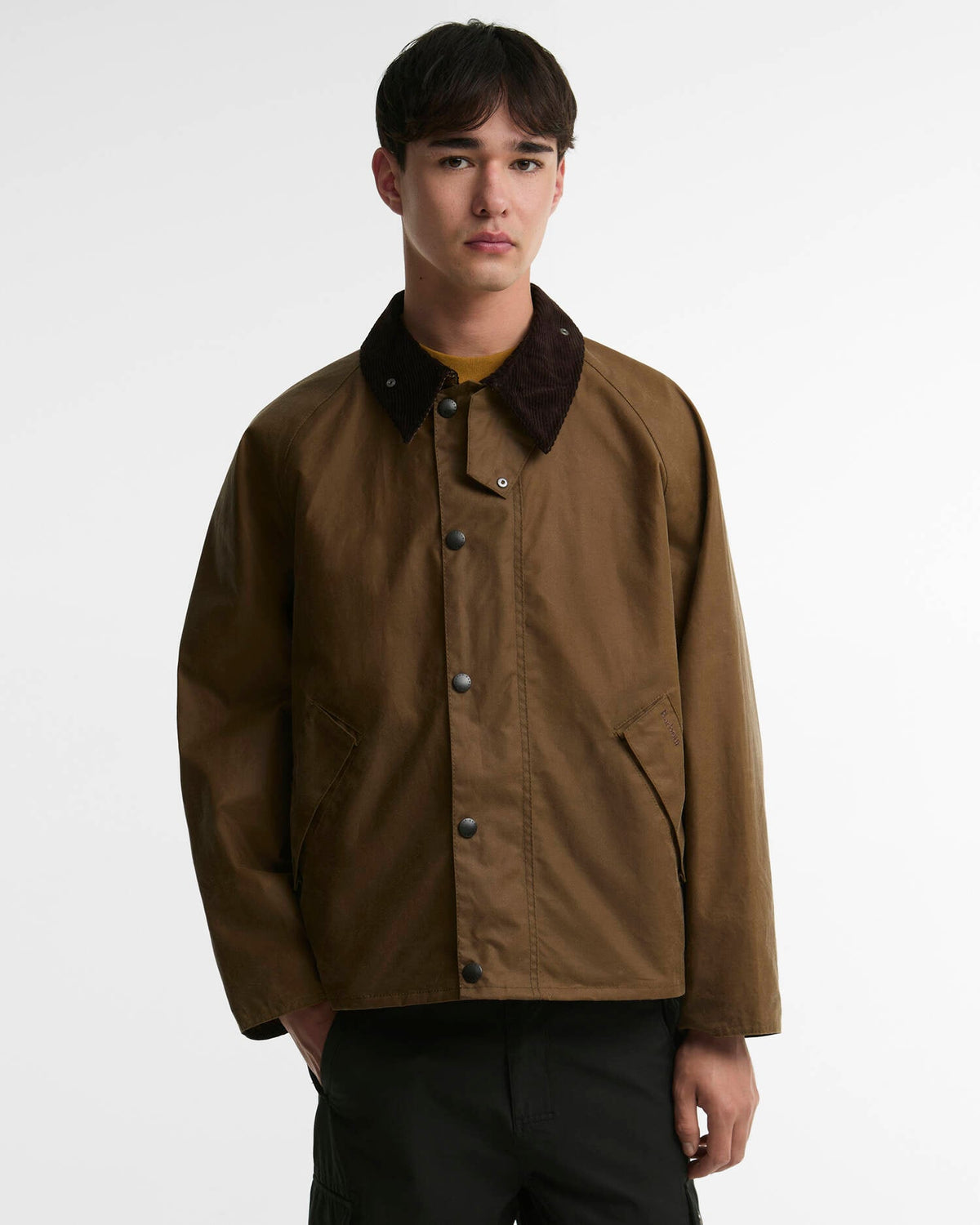 Barbour OS Transport Wax Jacket - Sand