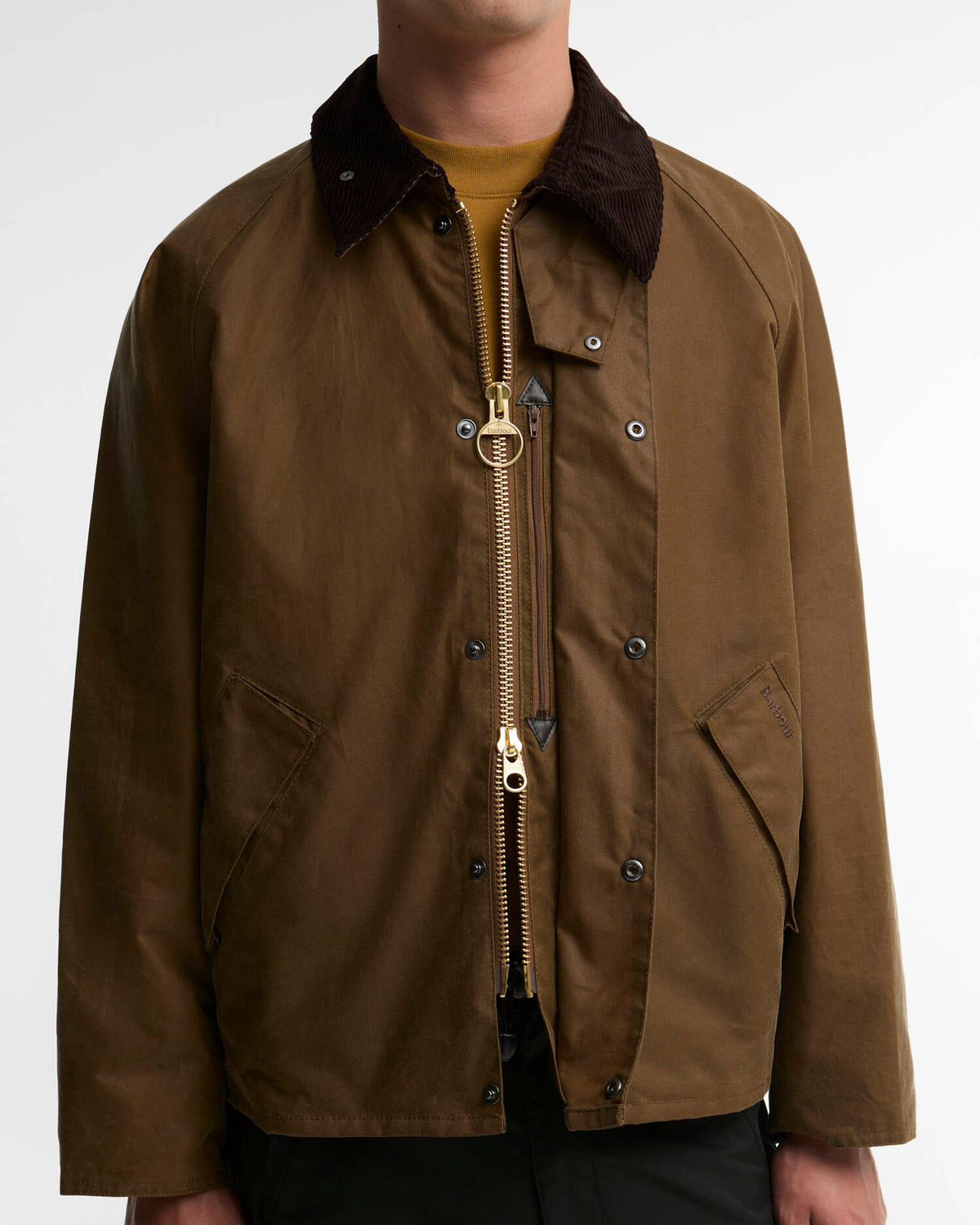 Barbour OS Transport Wax Jacket - Sand