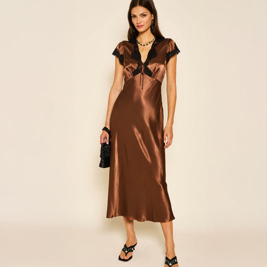 Amari Dress - Bronze