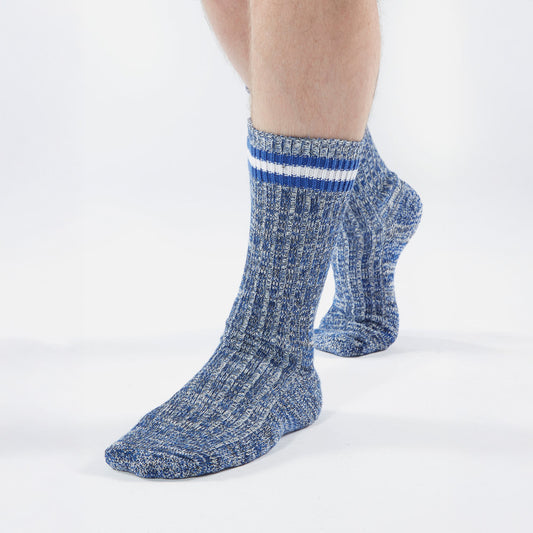 Everyday Stripe Sock - Navy