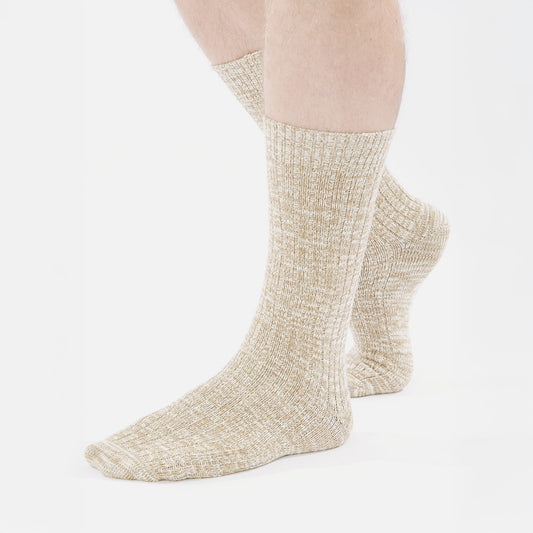 Slub Sock - Dark Sand